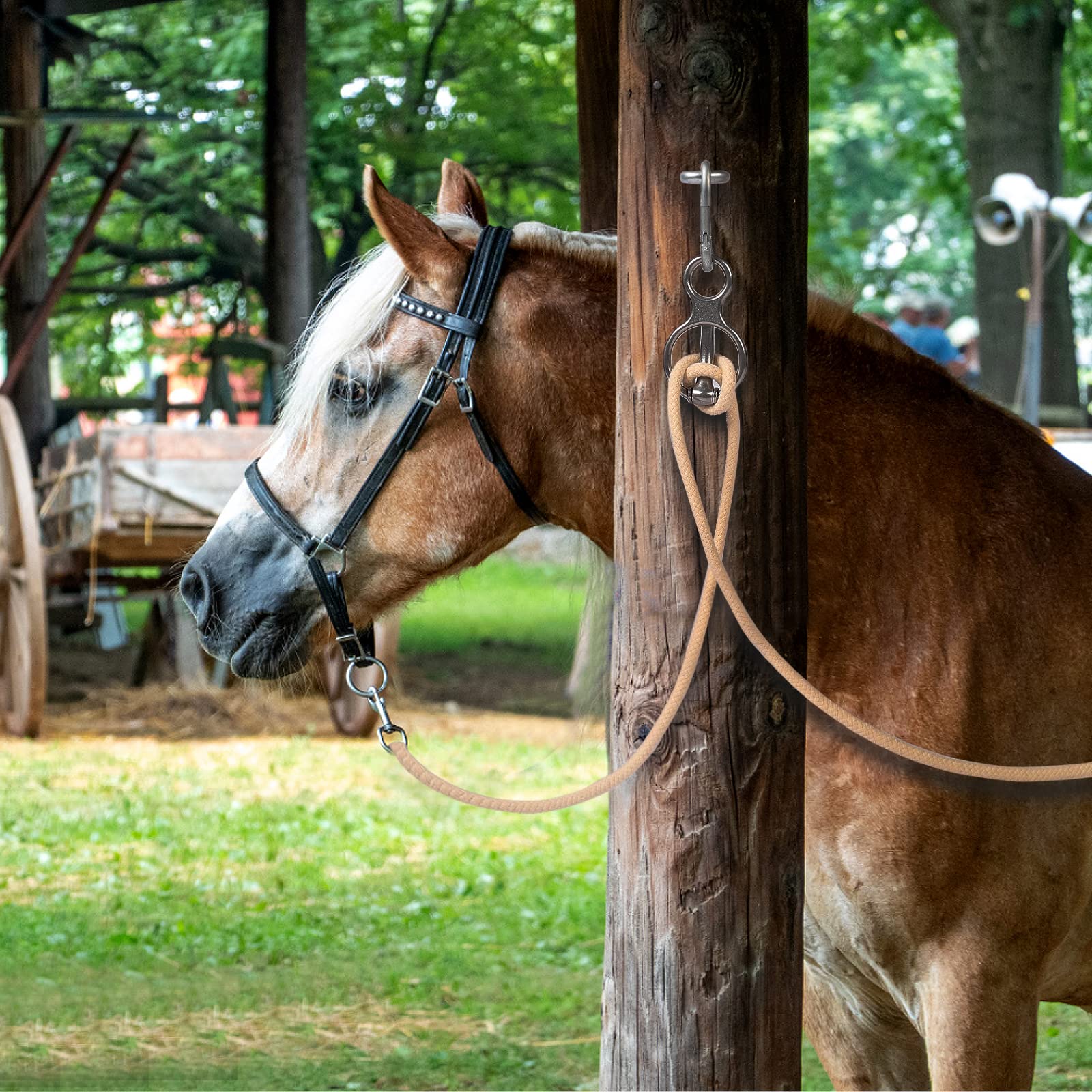 Blocker Tie Ring For Horses,Horse Tack And Supplies Horse Accessories,Horse Tie Ring Prevents Horses From Pulling Back Sturdy St